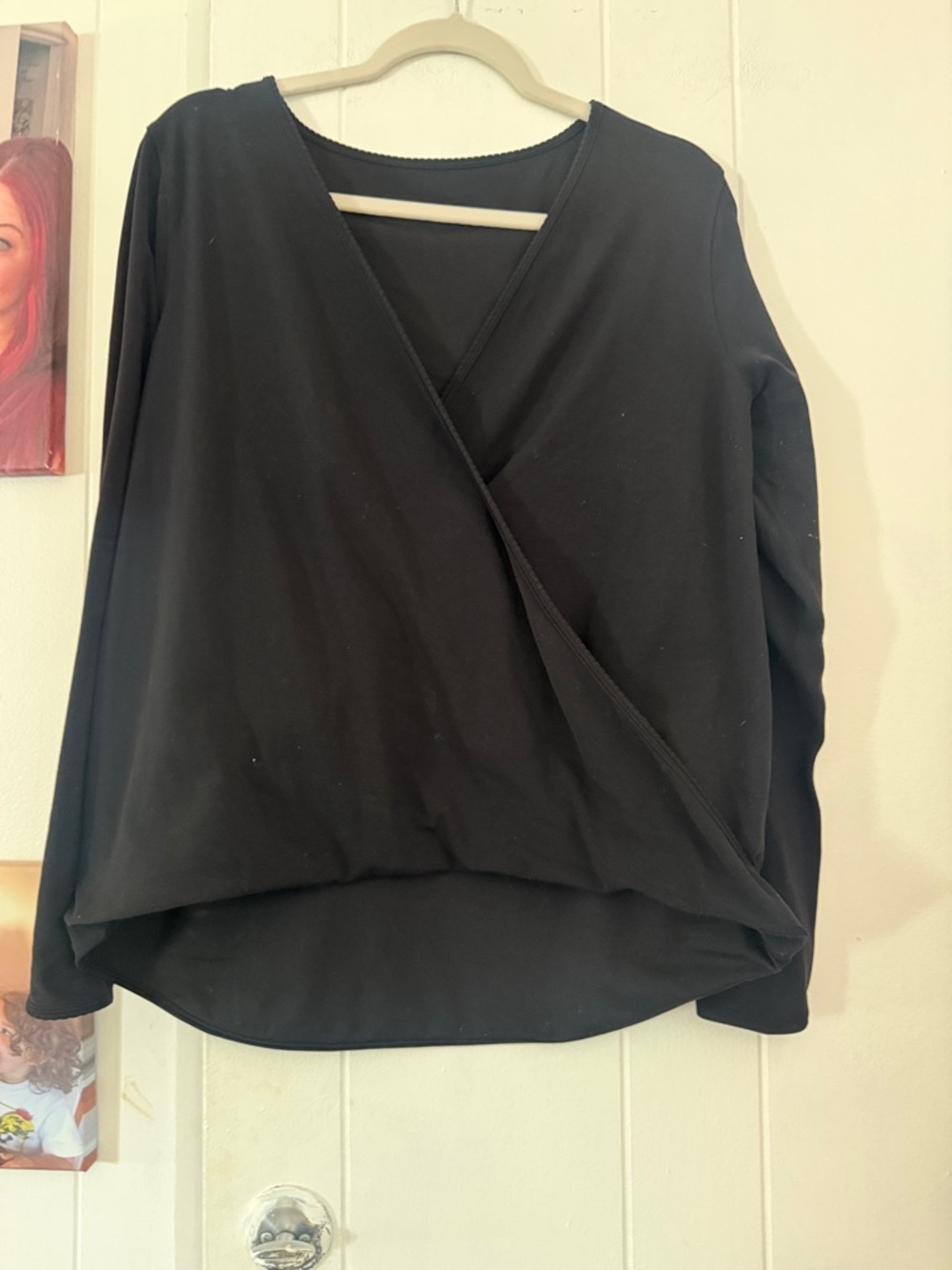 lululemon athletica Black Wrap-Style Long Sleeve Tunic